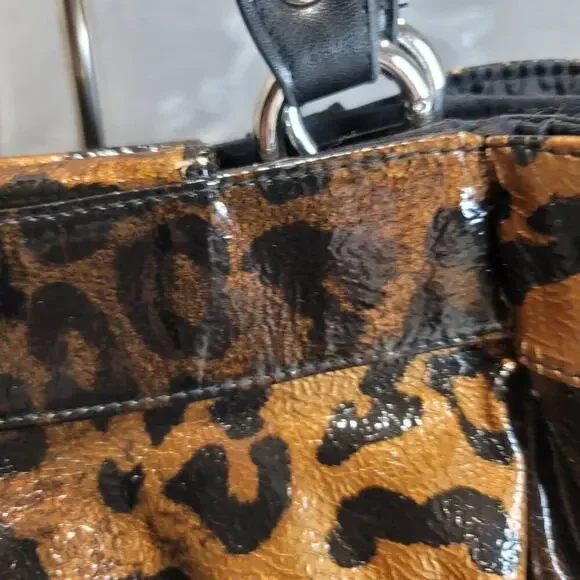 Miche Lisa Demi Shell in Bronze and Black Patent Faux Leather Leopard Print - Picture 10 of 11